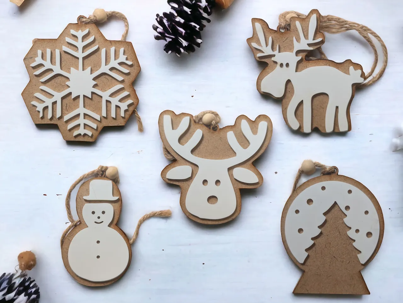 Snow Charms (Set of five)