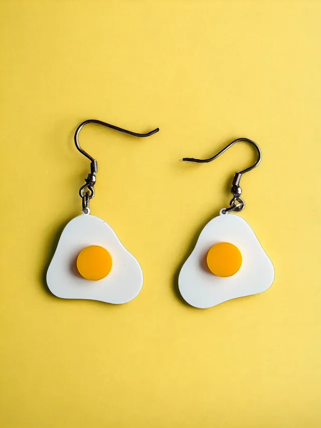 Fried Egg Earrings
