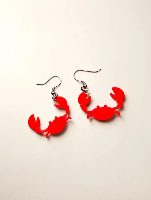 Crab earrings